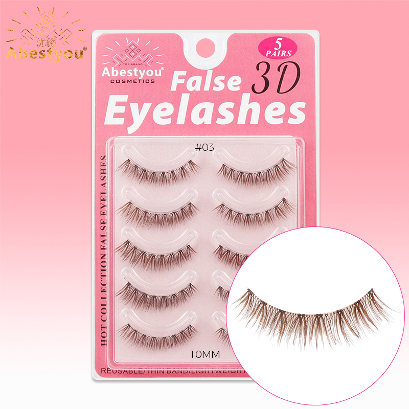 Eyelash Extension Japan - ขนตาปลอม Abestyou 5 คู่ แบบสั้น 7-10