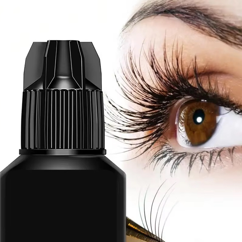 Eyelash Extension Examples - ขวดเปล่าสำหรับกาวติดขนตาแบบมืออาชีพ, ฝาปิด 5 ด้านสำหรับบรรจุกาวต่อขนตา, ขวดสี่เหลี่ยมแบบเติมได้ขนาดพกพา