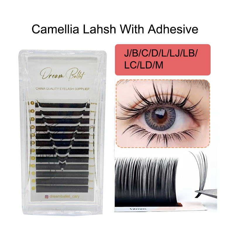 Eyelash Extension Remover At Home - ขนตาปลอม Dream Ballet Camellia Lashes พร้อมกาวติดขนตา