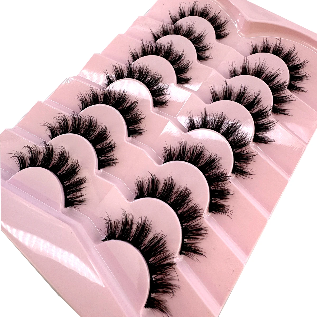 Eyelash Extension Cat Eye - ขนตาปลอมแบบฟูฟ่อง 7 คู่ รุ่น AMSDCN ขนตาแมวเหมือนจริง
