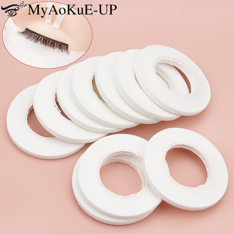 Eyelash Extension Japan - 10ชิ้นเทปไมโครพอร์ตัวต่อขนตาระบายอากาศทางการแพทย์ใต้ขนตาแผ่นแปะมินิญี่ปุ่นกระดาษสติกเกอร์ตา peralatan Rias