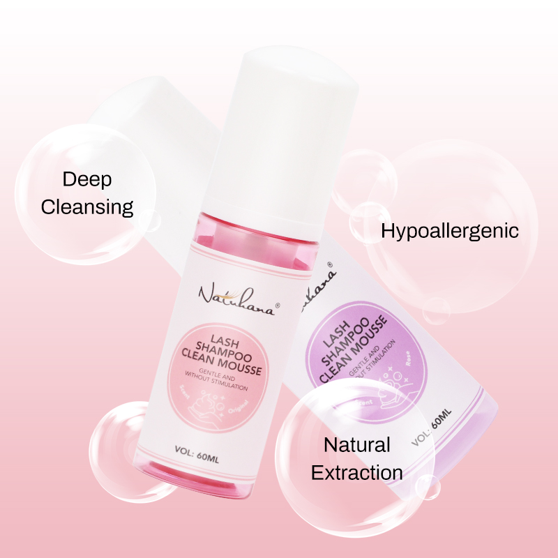 Eyelash Extension No 9 - NATUHANA 60ml Gentle Lash คลีนซิ่งมูสไม่มีการระคายเคือง Eyelash