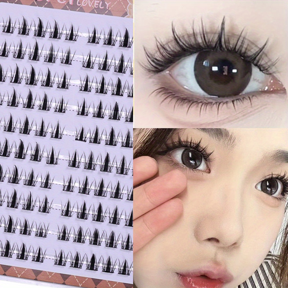 Eyelash Extension Japan - ขนตาปลอมแบบช่อ 10 แถว ลายกระต่ายน่ารัก ไม่ต้องใช้กาว ติดเองได้