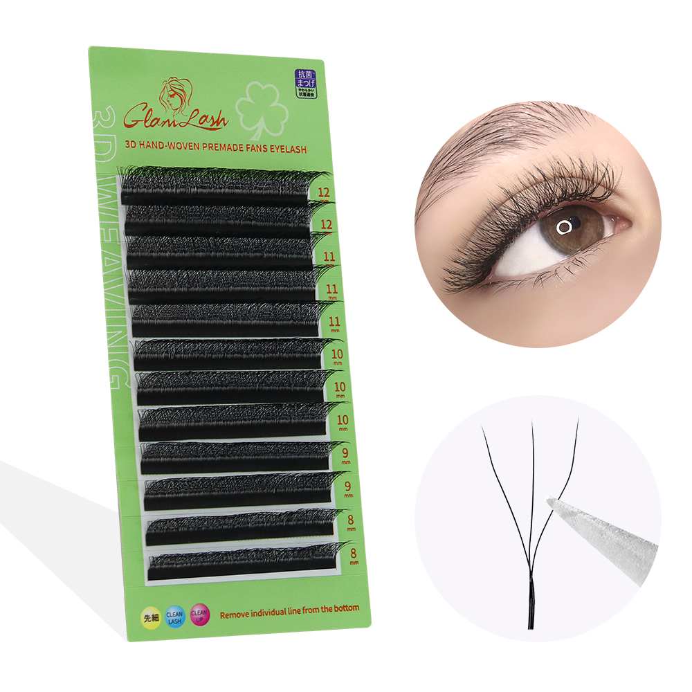 Eyelash Extension Volume Styles - GLAMLASH W รูปร่างขนตา 3D4D5D Premade ปริมาณพัดลมขนตา