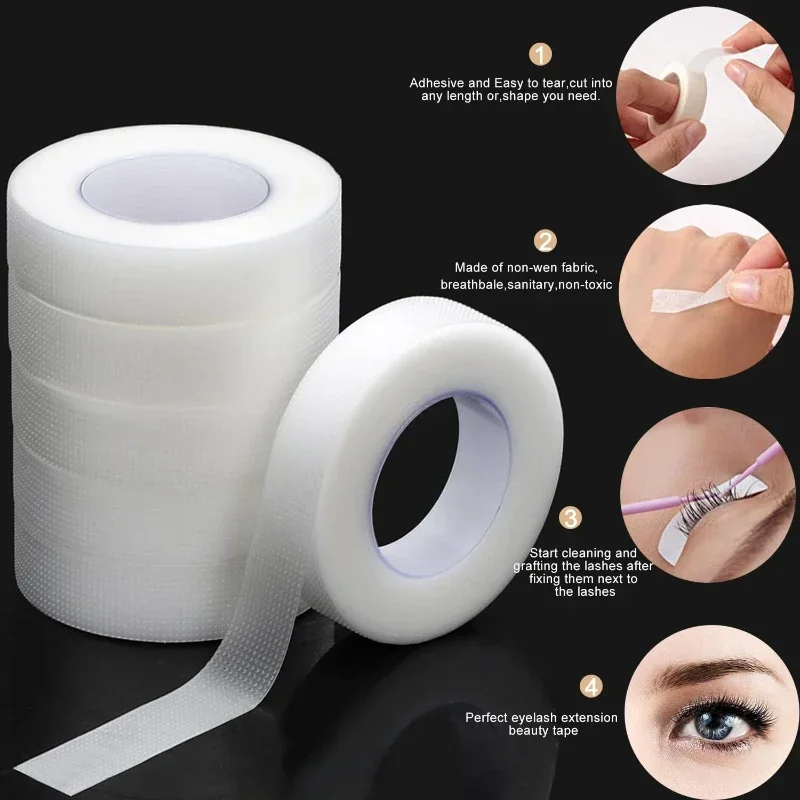 Eyelash Extension Remover At Home - เทปติดขนตาแบบโปร่งใส ระบายอากาศได้ดี ขนาด 9 เมตร 10