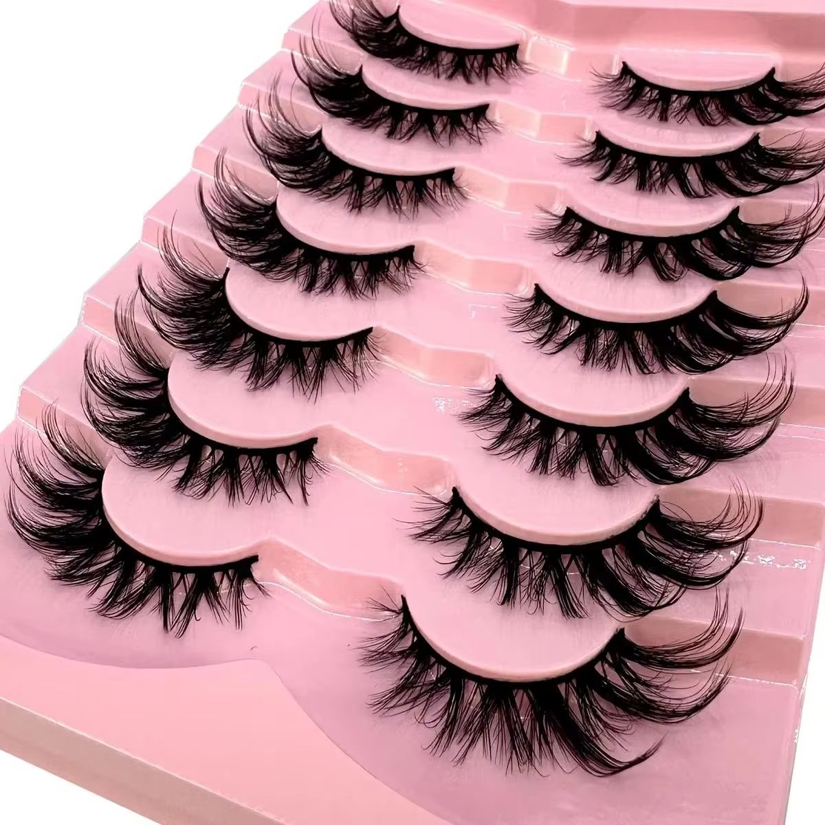 Eyelash Extension Cat Eye - ใหม่ Cat-Eye 5D Mink Eyelashes ม้วนปีกธรรมชาติสมจริง