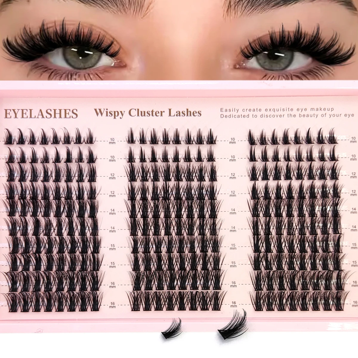 Eyelash Extension Anime - ขนตาปลอมแบบกลุ่ม AMSDCN Manga Lash Clusters รุ่น
