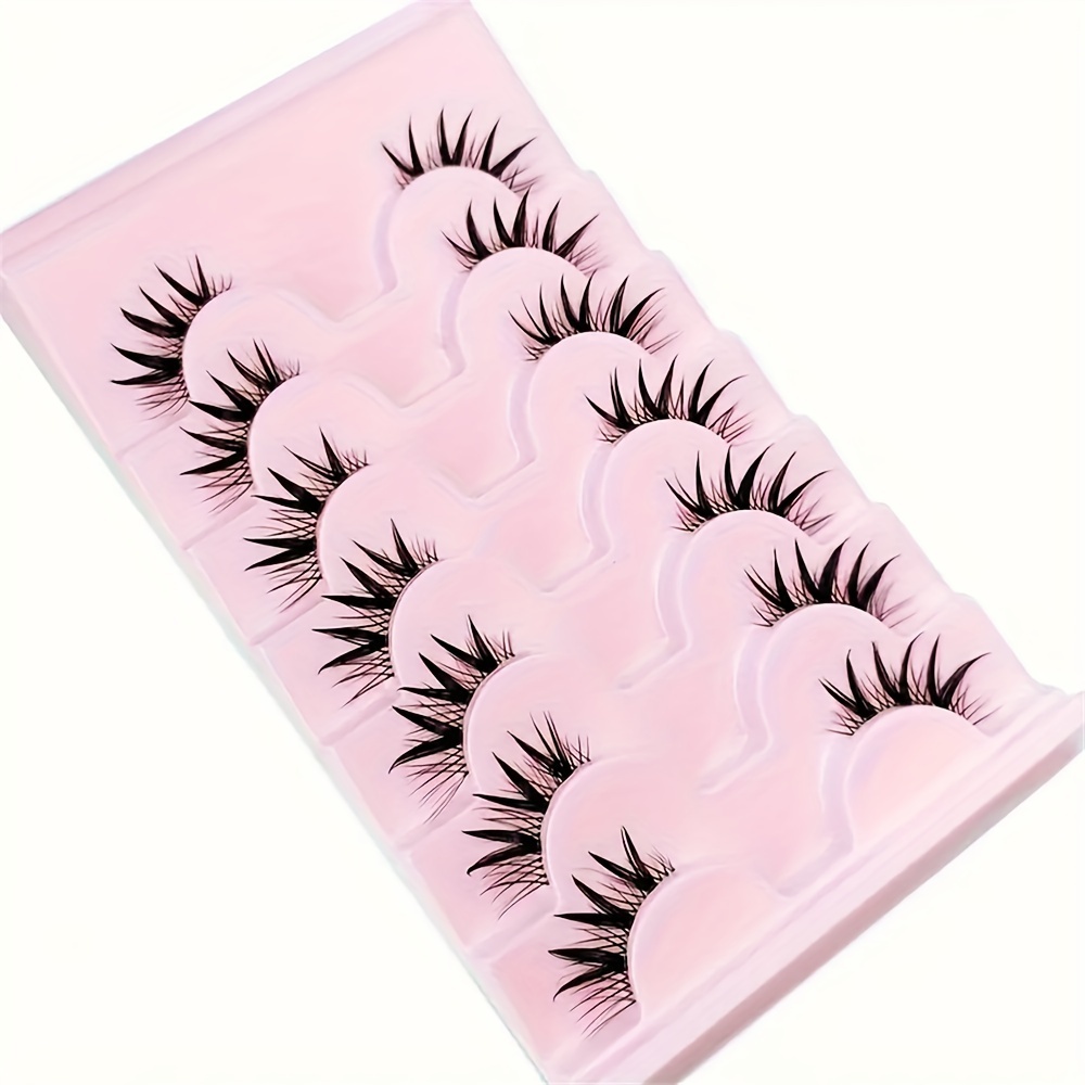 ขนตาปลอมแบบครึ่งตา 7 คู่ ขนตาป - Eyelash Extension Japan บทวิจารณ์และราคา