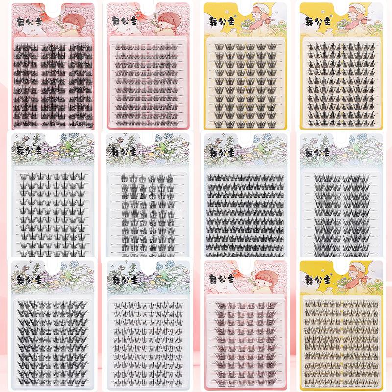 ขนตาปลอมแบบช่อ 10 แถว ขนาด 8-1 - Eyelash Extension Anime บทวิจารณ์และราคา
