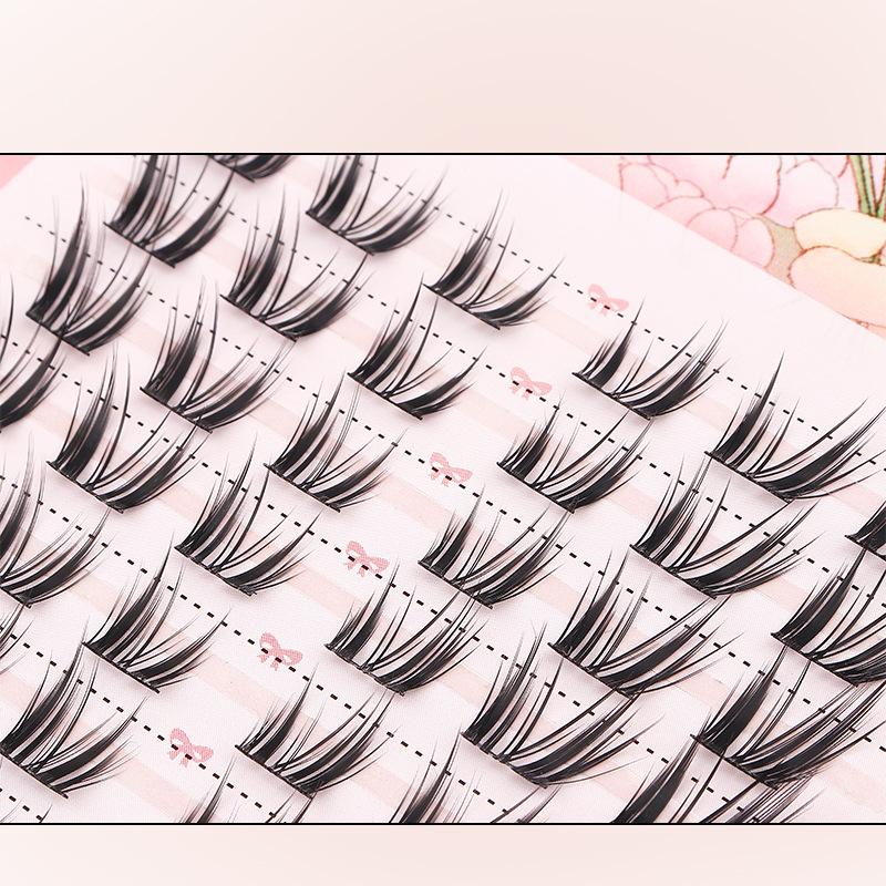 ขนตาปลอมแบบช่อ 10 แถว ขนาด 8-1 - Eyelash Extension Anime บทวิจารณ์และราคา