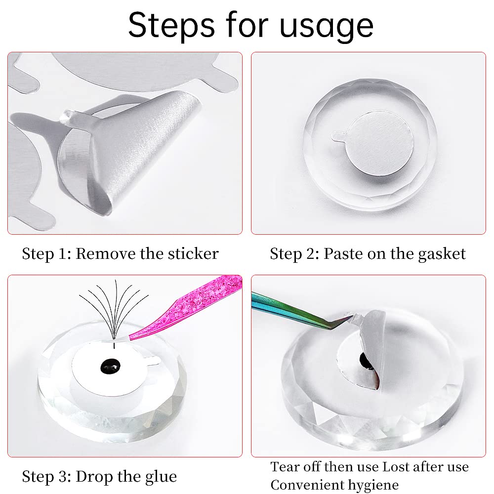 แผ่นสติกเกอร์ฟอยล์ 300 ชิ้น (1 - Eyelash Extension Examples บทวิจารณ์และราคา