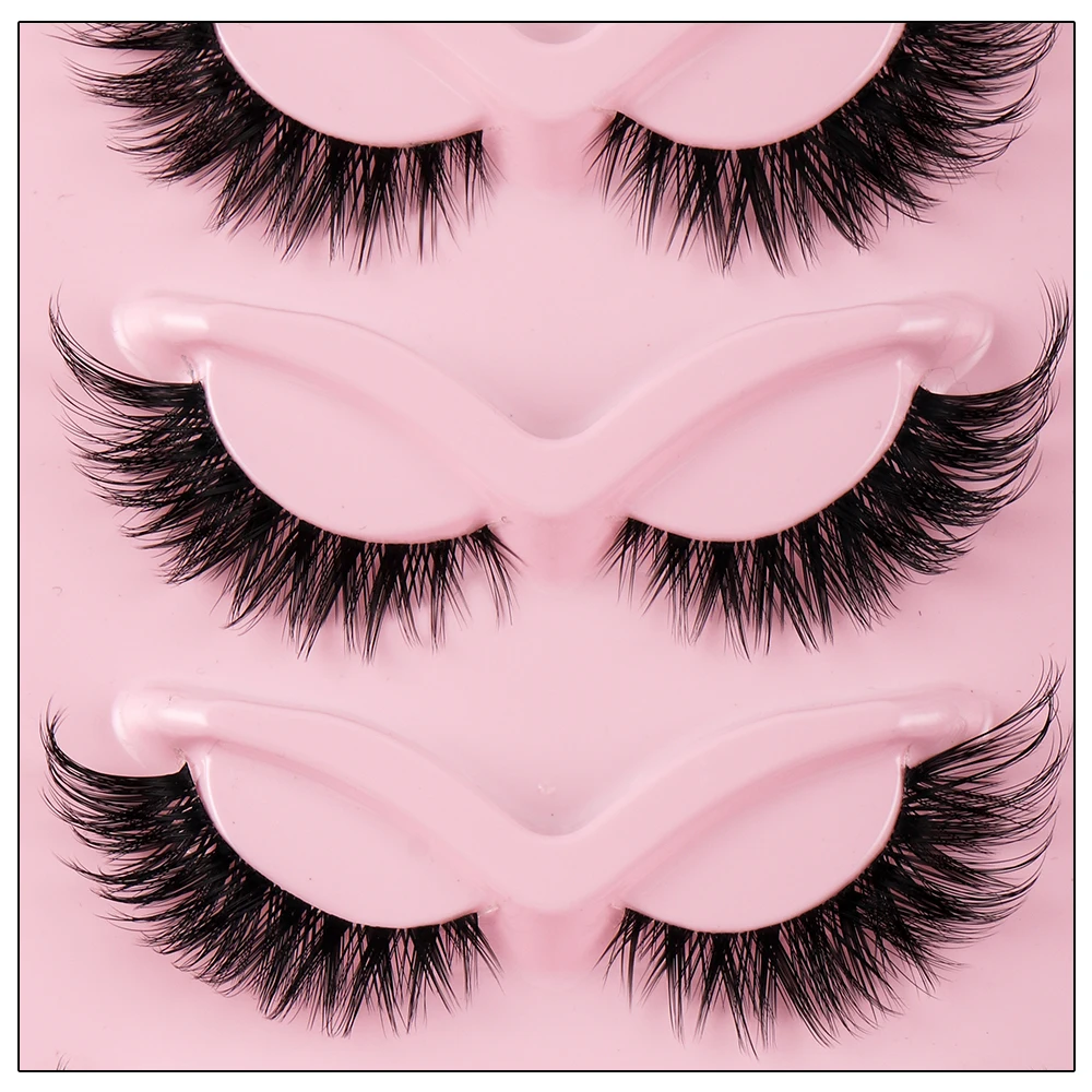 ขนตาปลอม 3D แบบธรรมชาติ Cat Ey - Eyelash Extension Cat Eye บทวิจารณ์และราคา