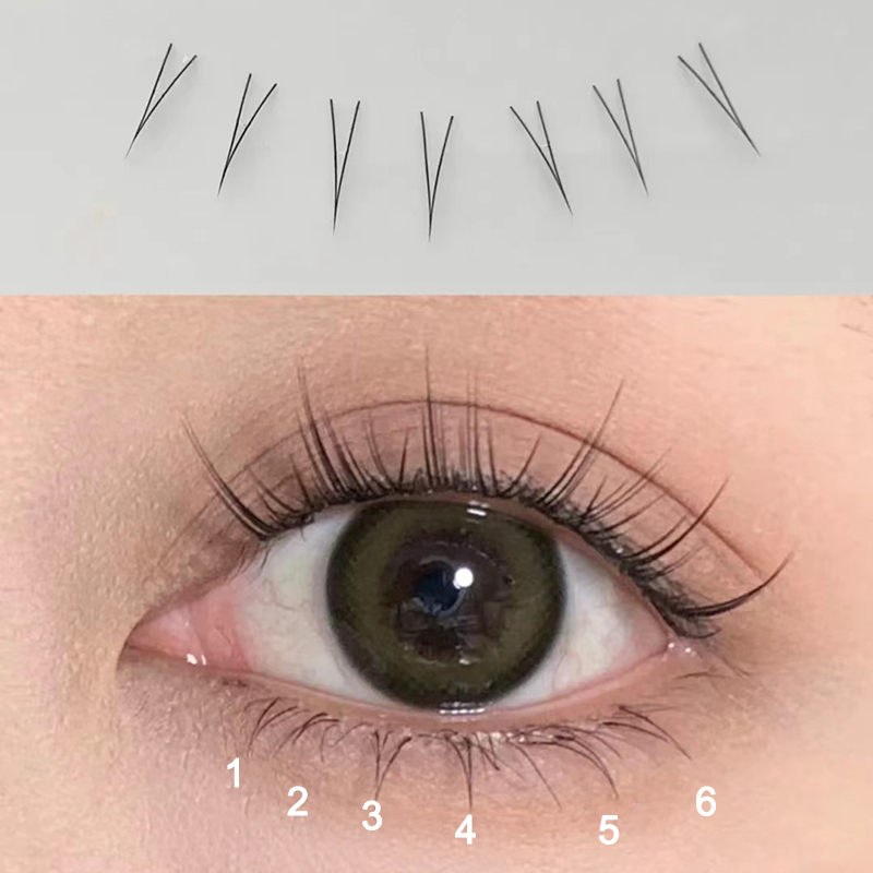 J Curl V รูปร่างภายใต้ขนตาการ์ - Eyelash Extension Anime บทวิจารณ์และราคา
