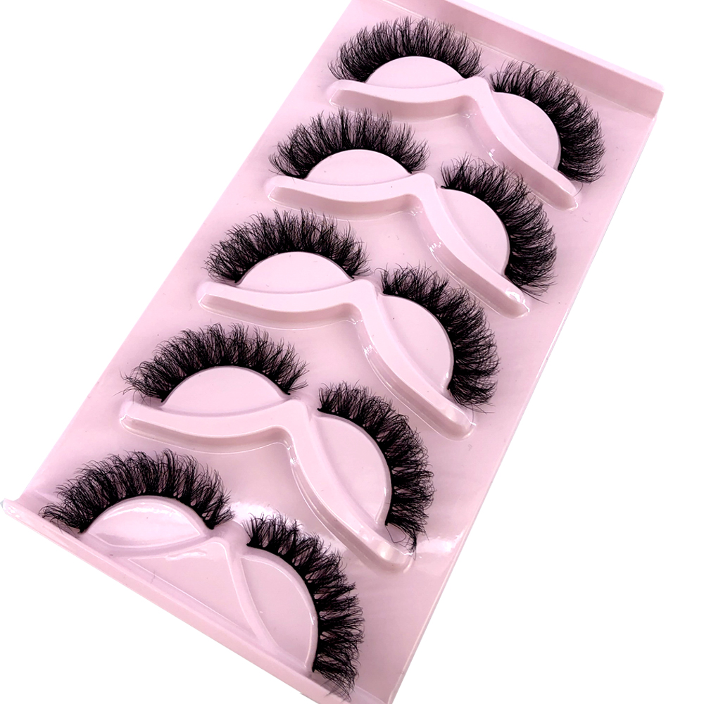 HBZGTLAD ขนตาปลอมแบบใหม่ 5 คู่ - Eyelash Extension Cat Eye บทวิจารณ์และราคา
