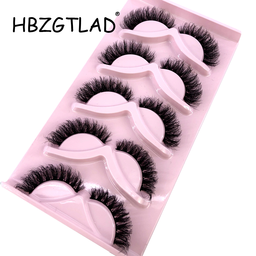 HBZGTLAD ขนตาปลอมแบบใหม่ 5 คู่ - Eyelash Extension Cat Eye บทวิจารณ์และราคา