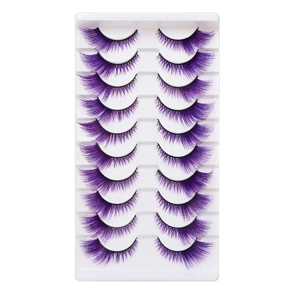 10 คู่ดูน่าทึ่งสีขนตาที่มีสีสั - Eyelash Extension Cat Eye บทวิจารณ์และราคา