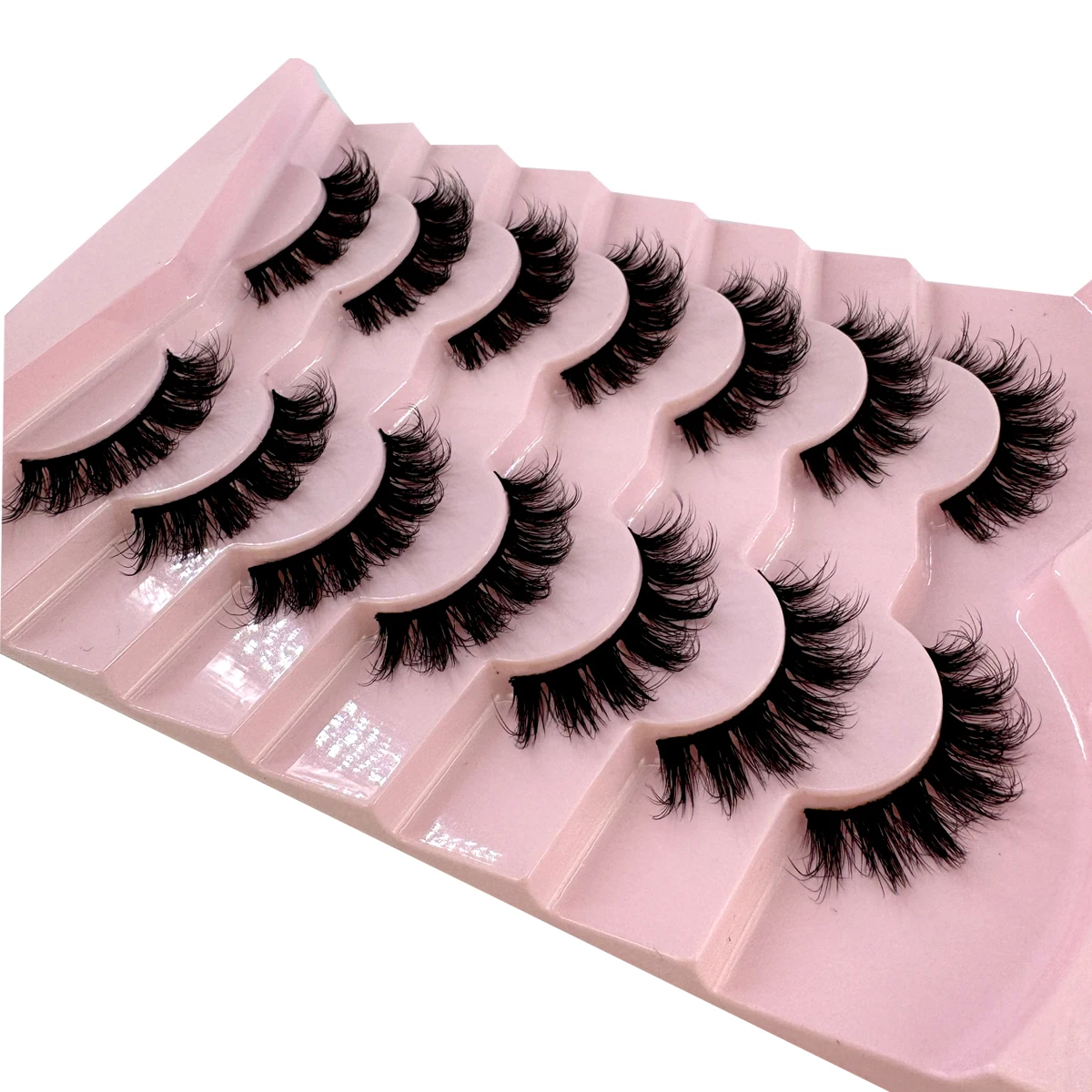 ขนตาปลอมแบบฟูฟ่อง 7 คู่ รุ่น A - Eyelash Extension Cat Eye บทวิจารณ์และราคา