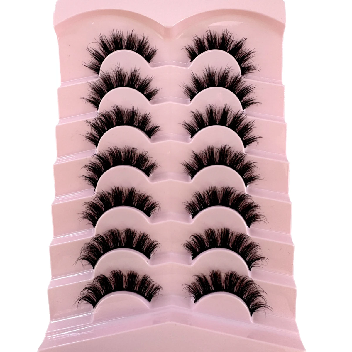 ขนตาปลอมแบบฟูฟ่อง 7 คู่ รุ่น A - Eyelash Extension Cat Eye บทวิจารณ์และราคา