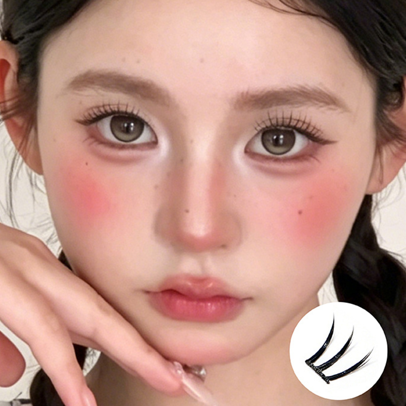 ขนตาปลอมสไตล์เกาหลีแบบธรรมชาติ - Eyelash Extension No 9 บทวิจารณ์และราคา