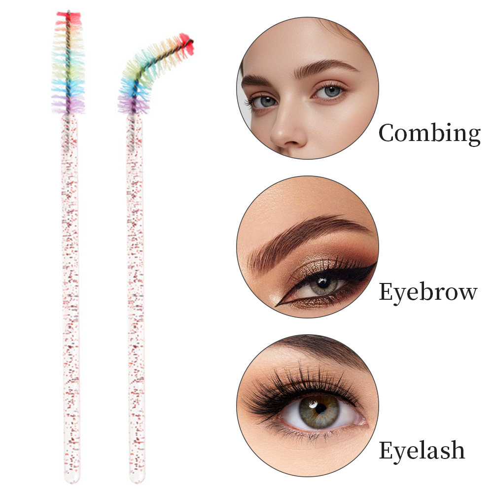 แปรงแต่งขนตาคริสตัลสีรุ้ง 50 ช - Eyelash Extension Examples บทวิจารณ์และราคา