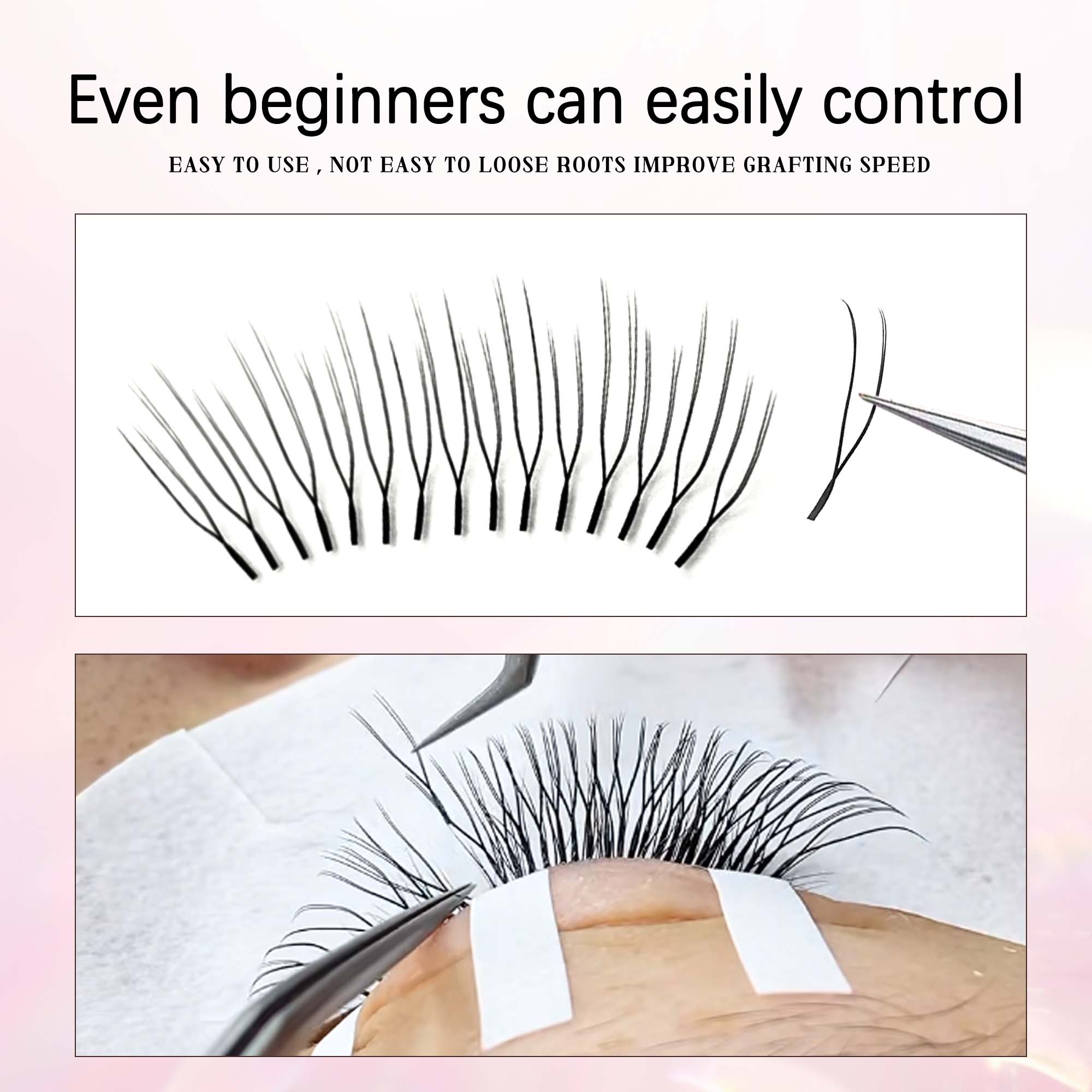 CoMango ขนตาดอกไม้คู่ขนานรูปตั - Eyelash Extension Volume Styles บทวิจารณ์และราคา