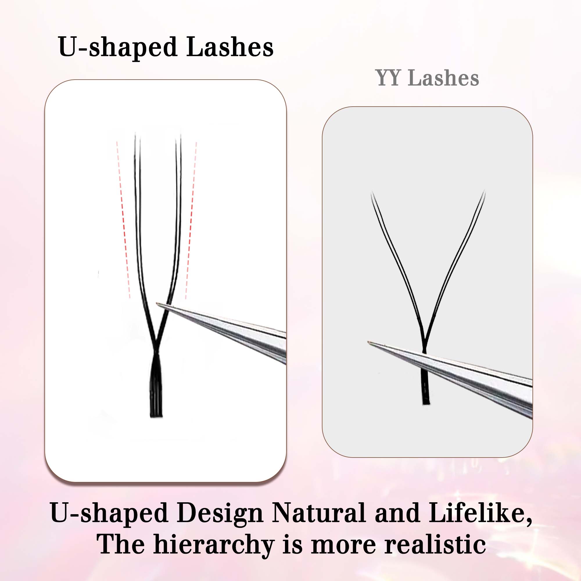 CoMango ขนตาดอกไม้คู่ขนานรูปตั - Eyelash Extension Volume Styles บทวิจารณ์และราคา