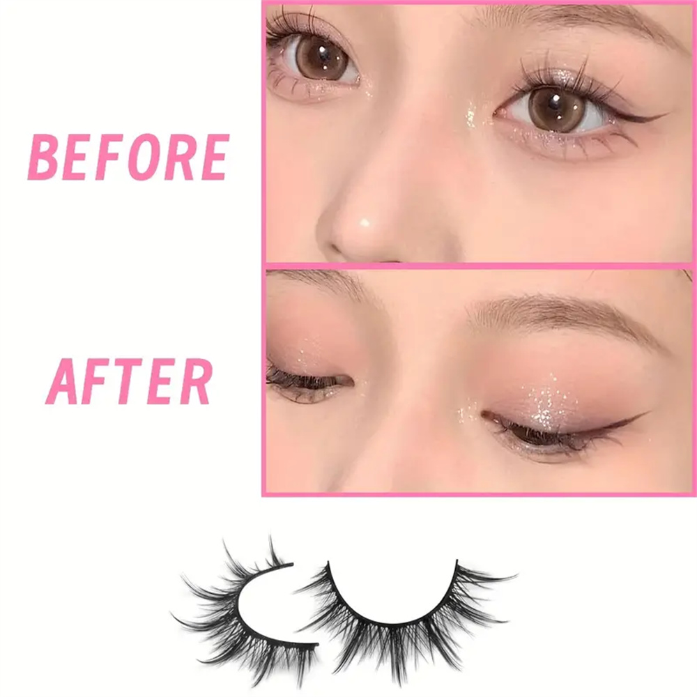 ขนตาปลอมแบบธรรมชาติ 10 คู่ สไต - Eyelash Extension Japan บทวิจารณ์และราคา