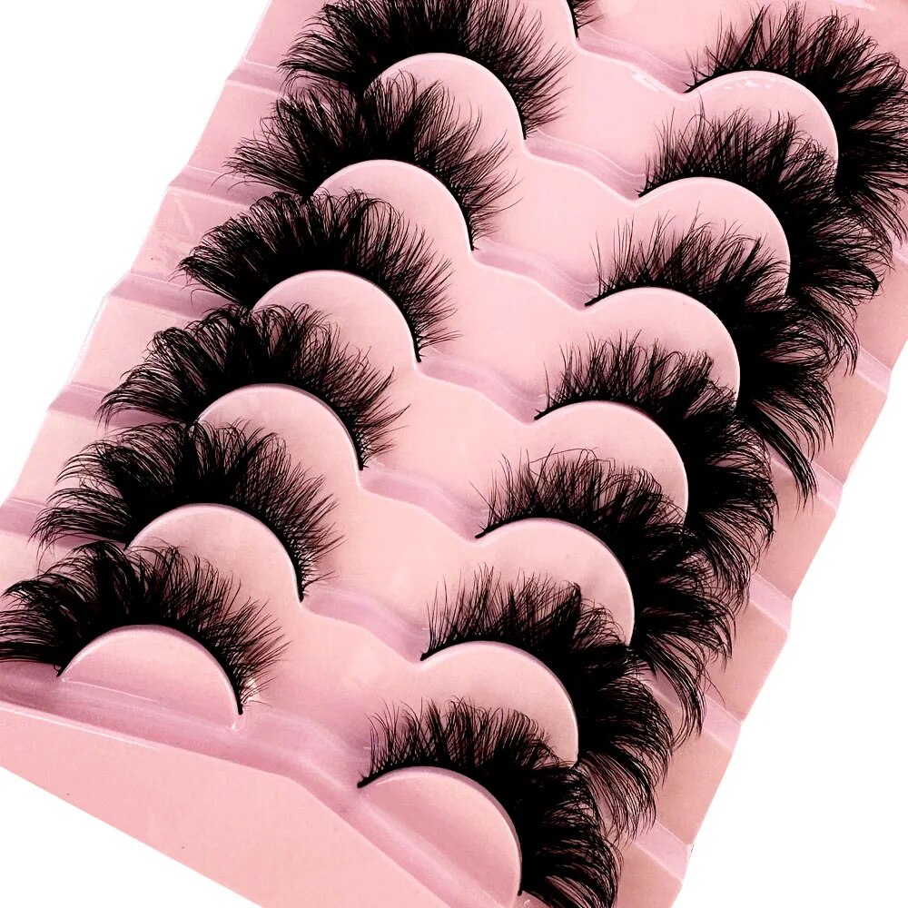 ใหม่ขนตาแมว 5D Natural False L - Eyelash Extension Cat Eye บทวิจารณ์และราคา