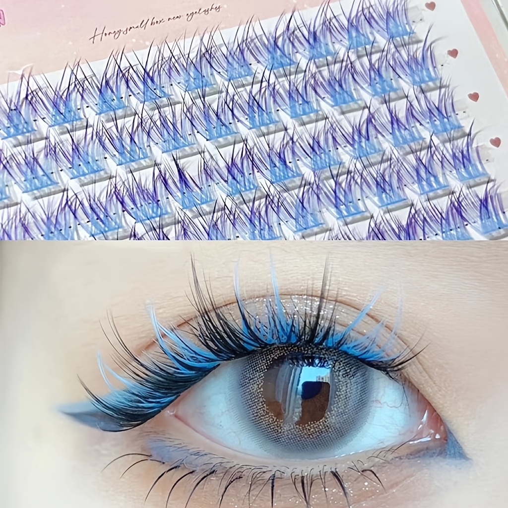 ขนตาปลอม Mixiaohe สีสันสดใส 60 - Eyelash Extension Anime บทวิจารณ์และราคา