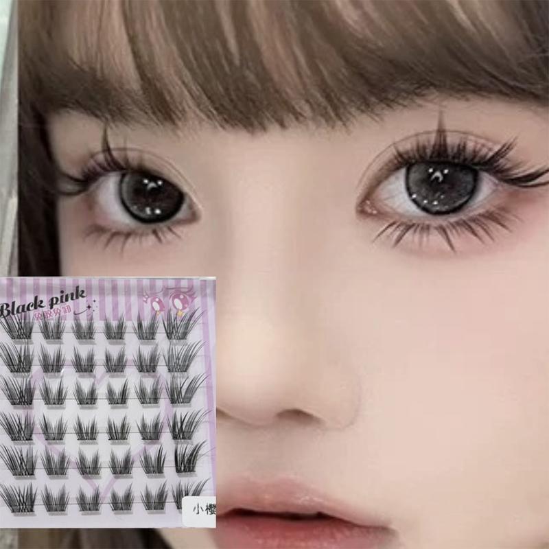 ขนตาแบบกลุ่มสีดำ ติดเองได้ ไม่ - Lash Adhesive Glue บทวิจารณ์และราคา
